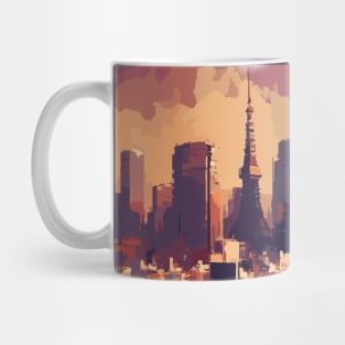 Tokyo Japan cityscape Impressionism Painting Mug